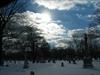 Clouds with the sun peeking through