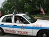Commander Wenserski in a squad car