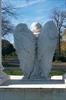 Lifesized marble angel on the Kimball Tomb