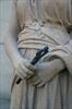 Detail of key in mourner's hand