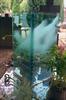 A very thick glass tombstone