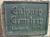 Calvary Cemetery plaque