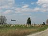 Cemetery with airplane